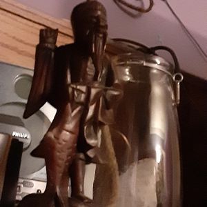 Vintage old china man statue